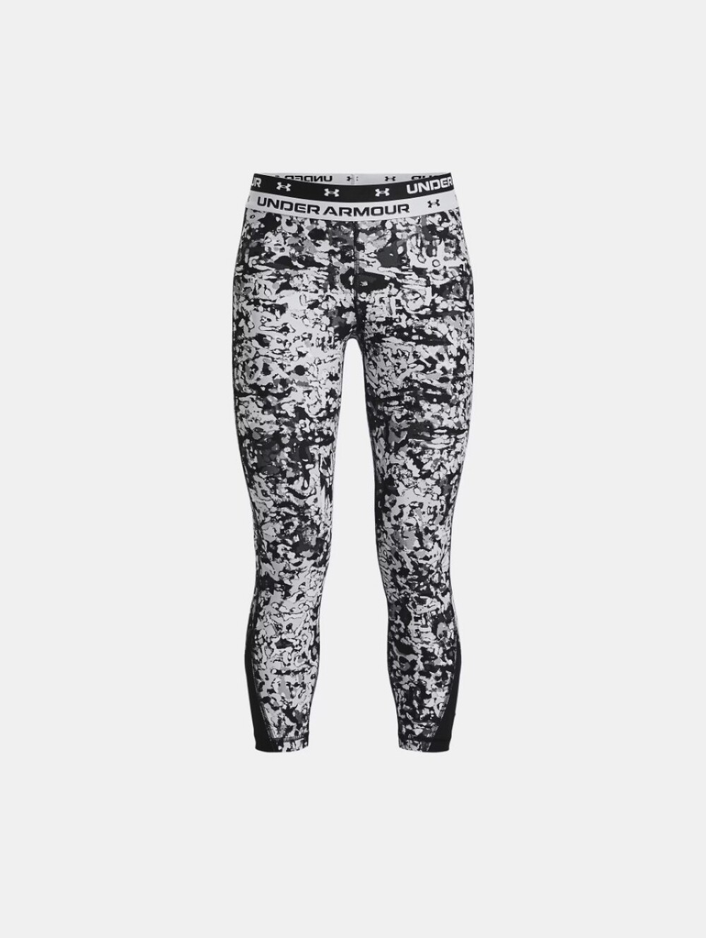 Under Armour Girl's Black & Gray Patterned Performance Jeggings